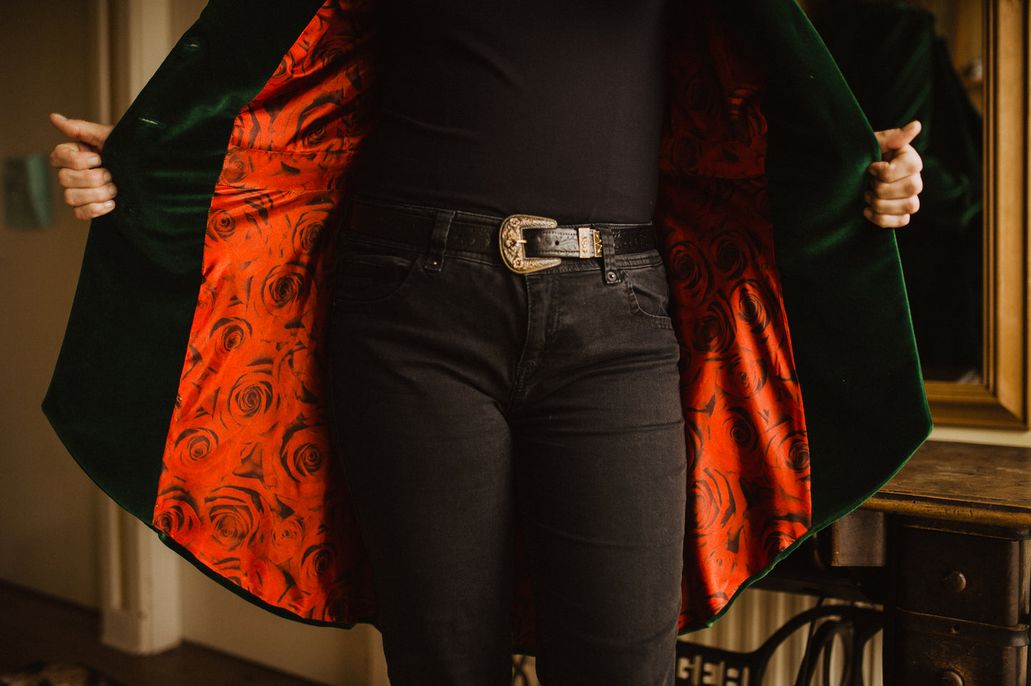 Tailored Velvet Jacket, Size 38