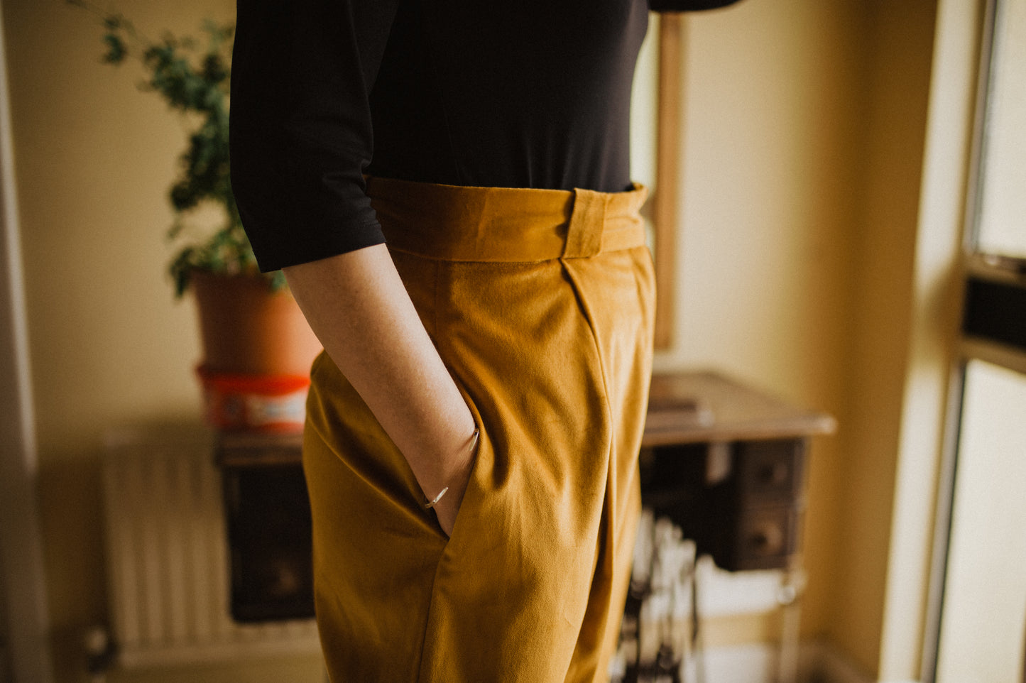 Velvet trousers