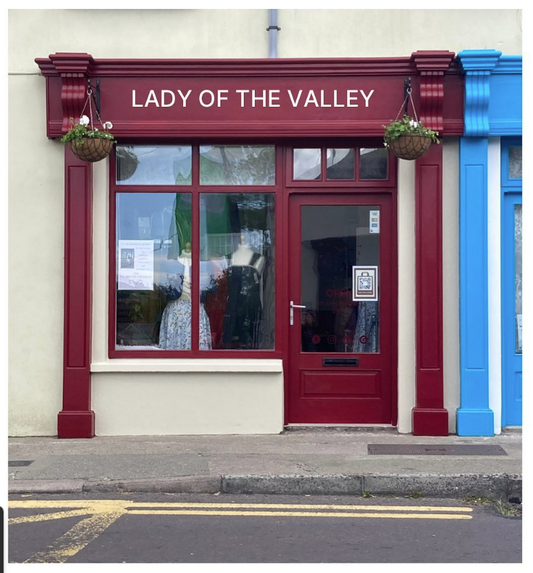 We are open! See Lady of the Valley clothing at our shop in Schull.