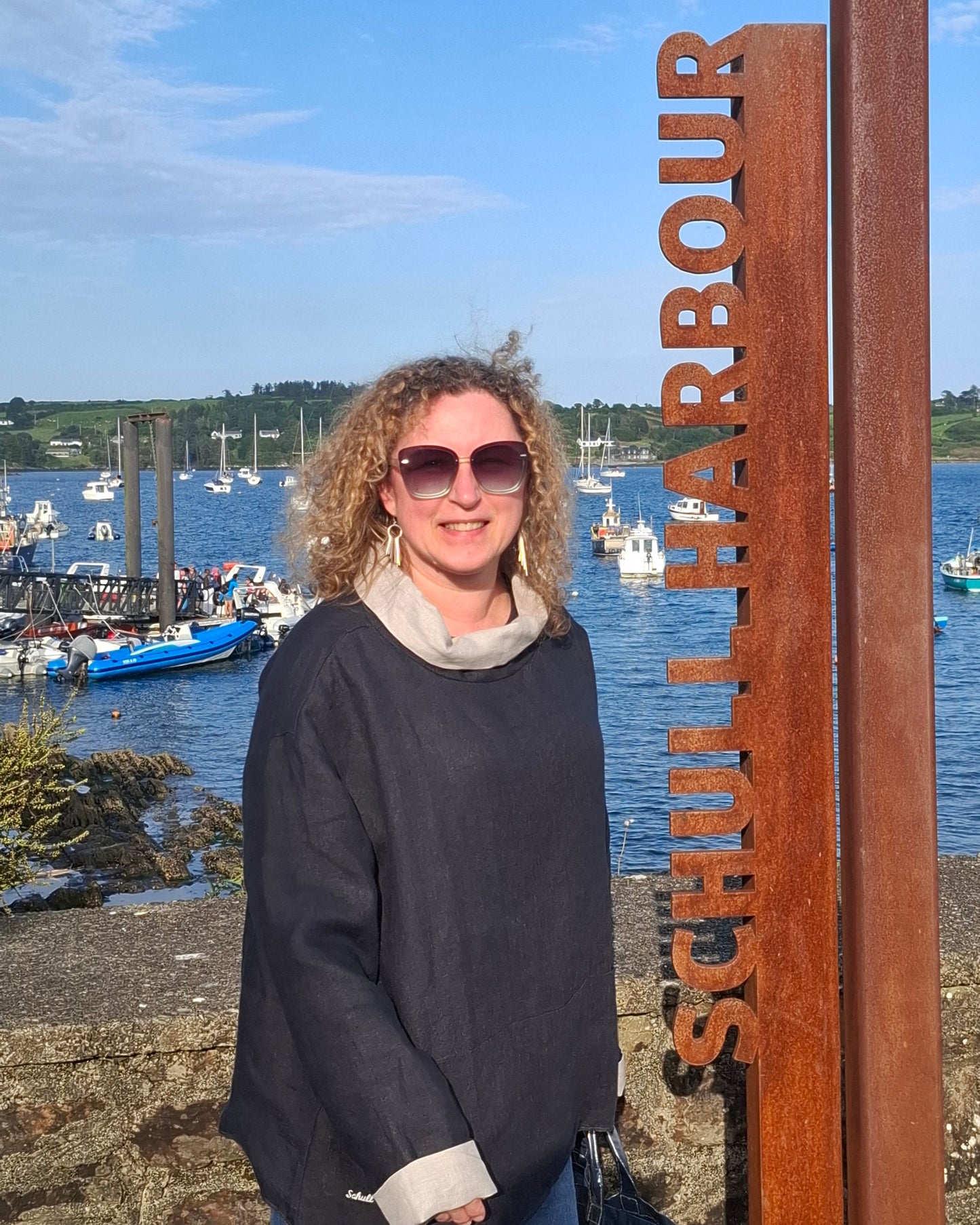 The Schull Reversible Linen Smock