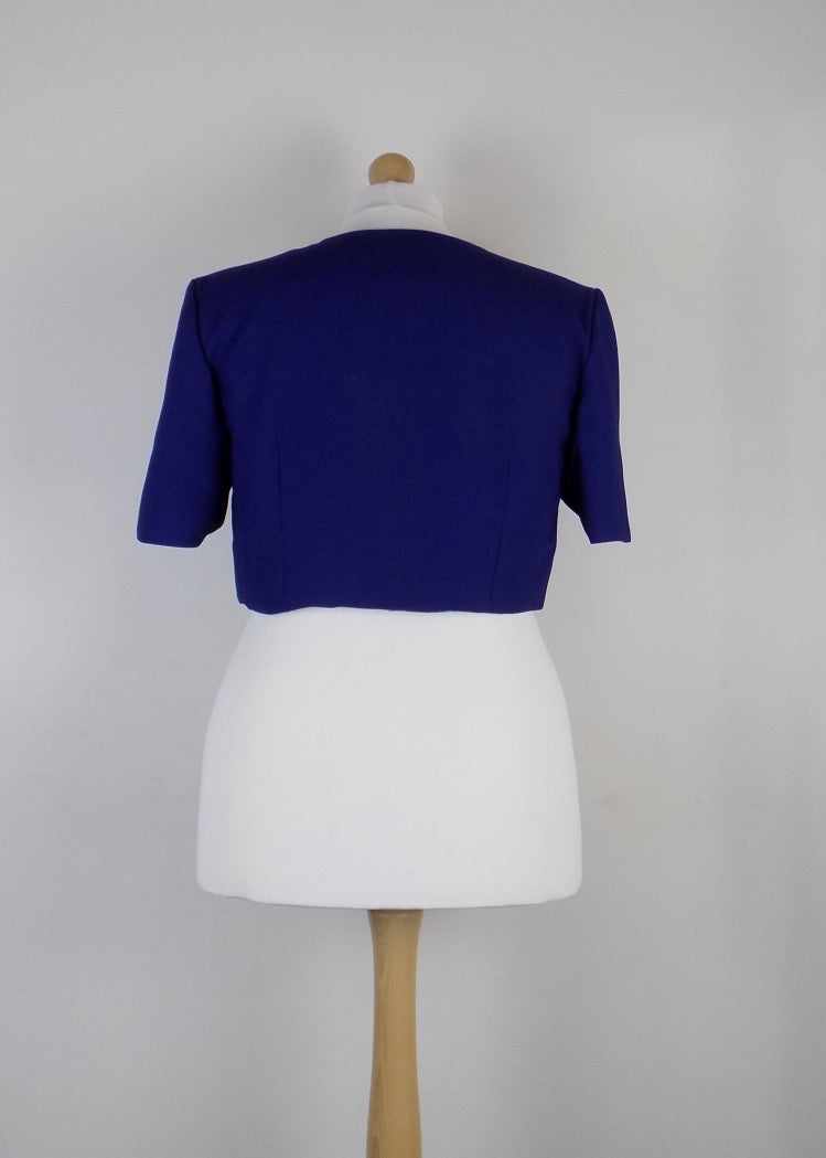 Royal blue hot sale bolero jacket