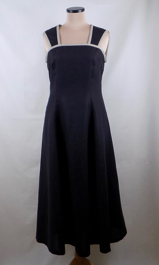 Linen dress - black